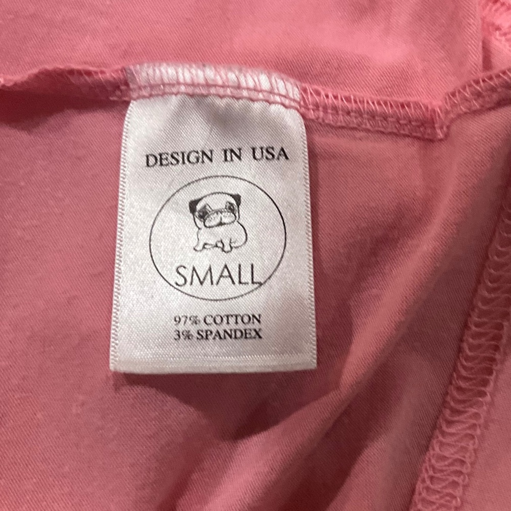 YEXIPO (3/$24) Pink “Bring On The Sunshine” White Trim T-shirt Top Sz S NWOT - Picture 8 of 8